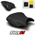 Kawasaki Ninja 650 Seat Covers and Gel 2017-2025 Black Green Luimoto Tec-Grip