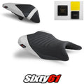Kawasaki Ninja 400 Seat Covers and Gel 2018-2022 2023 White Luimoto Tec-Grip