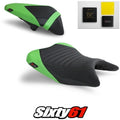 Kawasaki Ninja 400 Seat Covers and Gel 2018-2022 2023 Green Luimoto Tec-Grip