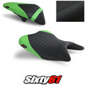 Kawasaki Ninja 400 Seat Covers 2018-2020 2021 2022 2023 Green Luimoto Tec-Grip