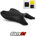 Yamaha MT-07 Seat Cover and Gel 2018-2022 2023 2024 Black Luimoto Tec-Grip Suede
