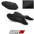 Yamaha MT-07 Seat Covers 2018-2021 2022 2023 2024 Black Luimoto Tec-Grip Suede