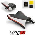 Yamaha FZ8 Fazer 8 Seat Covers and Gel 2010-2015 2016 White Red Luimoto Carbon