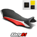 MV Agusta Rivale 800 Seat Cover and Gel 2013-2016 2017 2018 Red Luimoto Suede