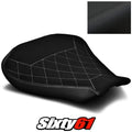 MV Agusta F4 Seat Cover 2010-2018 2019 2020 Black White Stitch Luimoto Suede
