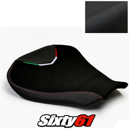 MV Agusta F4 Seat Cover 2010-2017 2018 2019 2020 Black Red Stitch Luimoto Suede