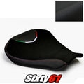 MV Agusta F4 Seat Cover 2010-2017 2018 2019 2020 Black Red Stitch Luimoto Suede