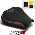 MV Agusta F3 675 800 Seat Cover and Gel 2012-2018 2019 2020 Black Luimoto Suede