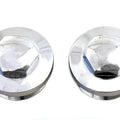 V-Twin Mfg. 37-8991 Chrome Primary Cap Set Hex Style for 86-90 Sportster