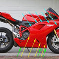 Ducati 1098 1198 848 18x Dzus Fasteners Studs Clips + Stainless Fairing Bolt Kit
