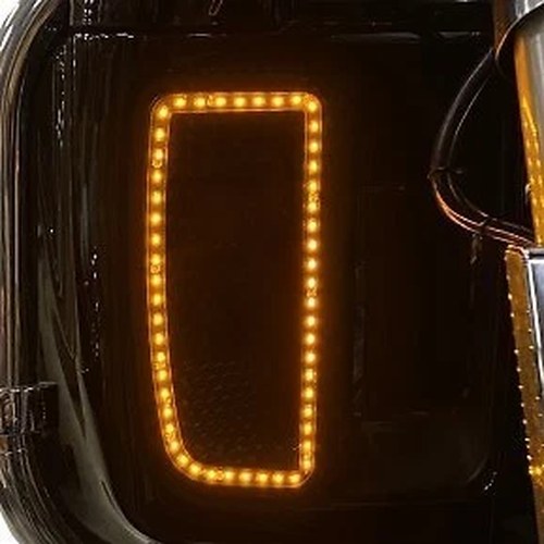 Custom Dynamics CD-LF-AA-B Lower Fairing Amber Light Inserts for 14-23 Ultra