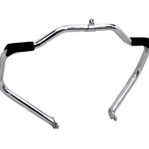 V-Twin 51-0986 Chrome Front Engine Bar with Footpeg Pads