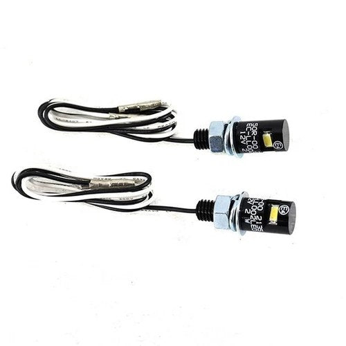V-Twin 33-1684 Black Burdett License Plate Bolt Set with LED