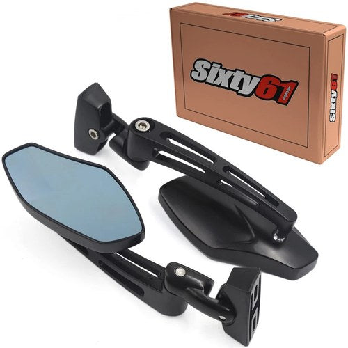 Honda CBR600F4i Mirrors 2001 2002 2003 2004 2005 2006 Black Convex adjustable