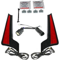 Custom Dynamics Fascia LED Panels Black & Red for 14-23 FLHX/FLTRX/FLHRS