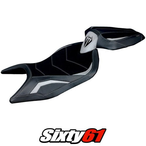 Aprilia RS 660 2021-2024 2025 2026 Seat Cover Tappezzeria Comfort Silver Black