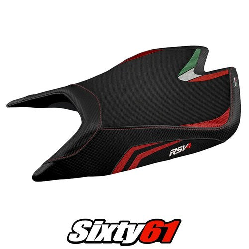 Aprilia RSV4 2021 2022 2023 2024 2025 2026 Seat Cover Tappezzeria Red Black