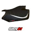 Aprilia Tuono V4 2011-2019 2020 Seat Cover Tappezzeria Ultragrip White Black