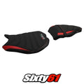 Ducati 848 Seat Cover Tappezzeria 2007-2010 2011 2012 2013 Ultragrip Red Black