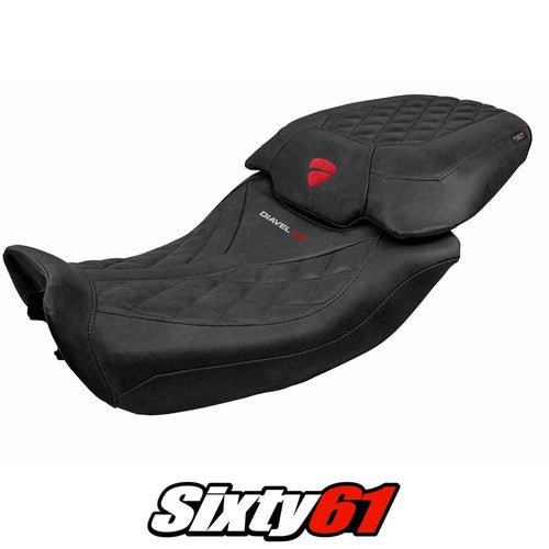 Ducati Diavel V4 Seat Cover Tappezzeria 2023-2026 Comfort Classic Leather Black