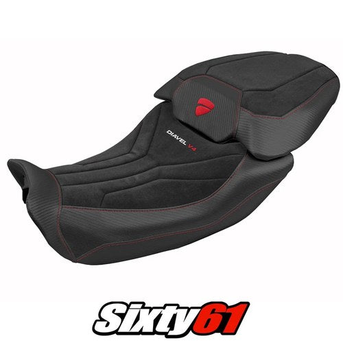Ducati Diavel V4 Seat Cover Tappezzeria 2023-2025 2026 Diablo Velvet Black