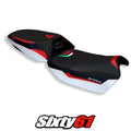 Ducati Multistrada V4 Heat Seat Cover Tappezzeria 2021-2026 Ultragrip White Red