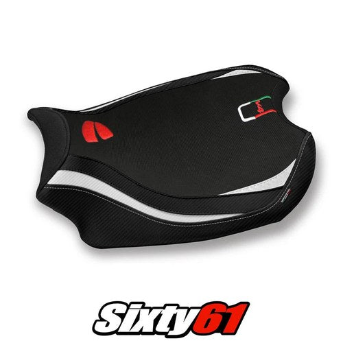 Ducati Panigale V4 Seat Cover Tappezzeria 2018-2021 2022 2023 2024 Comfort White