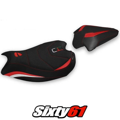 Ducati Panigale V2 Seat Cover Tappezzeria 2020-2023 2024 Ultragrip Red White