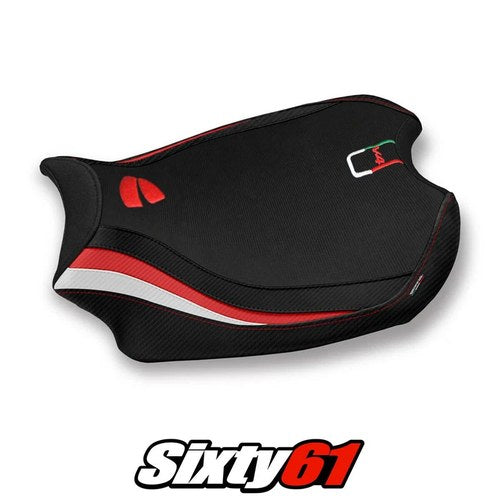 Ducati Panigale V4 Seat Cover Tappezzeria 2018-2022 2023 2024 Comfort Red White