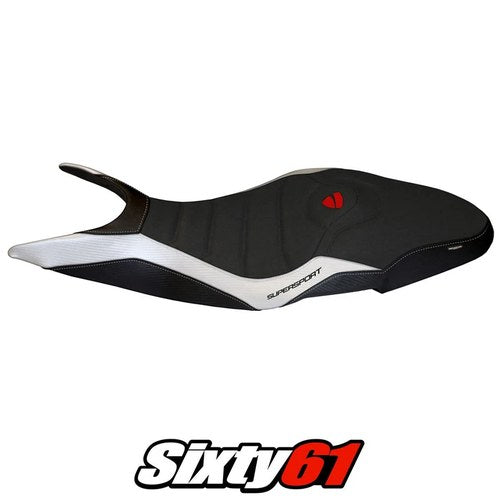 Ducati Super Sport 950S Seat Cover Tappezzeria 2017-2024 Ultragrip White Black