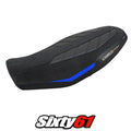 Ducati Scrambler 800 2023-2025 Seat Cover Tappezzeria Comfort Velvet Blue Black