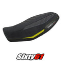 Ducati Scrambler 800 2023-2025 Seat Cover Tappezzeria Comfort Velvet Yellow Blck