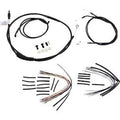 Burly Brand B30-1033 Black Vinyl Handlebar Cable/Line Kit for 12" Ape Hanger