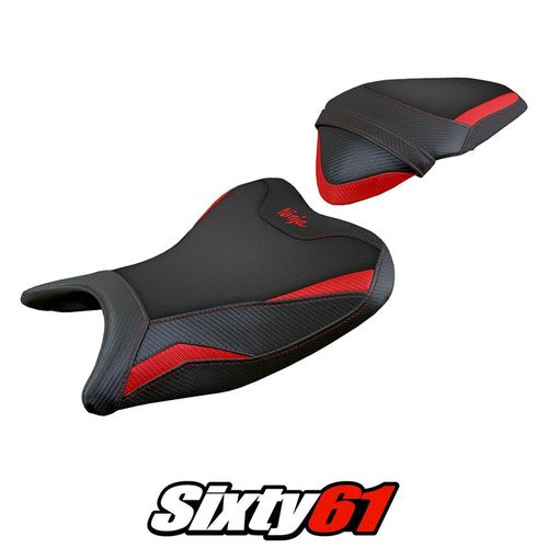 Kawasaki Ninja 400 2018-2020 2021 2022 2023 Seat Cover Tappezzeria Red Black