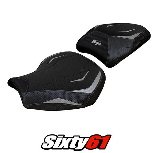 Kawasaki Ninja H2 1000SX 2018-2025 2026 Seat Cover Tappezzeria Ultragrip Silver