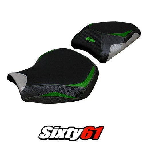 Kawasaki Ninja H2 1000SX 2018-2024 2025 2026 Seat Cover Tappezzeria Green Silver