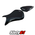 Kawasaki Ninja ZX6R 2007 2008 Seat Cover Tappezzeria Gray Black