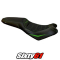Kawasaki Versys 650 2007-2024 2025 Seat Cover Tappezzeria Comfort Green Black