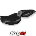 Kawasaki Z1000 2014-2017 2018 2019 2020 2021 Seat Cover Tappezzeria Grey Black