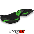 Kawasaki Z1000 2014-2017 2018 2019 2020 2021 Seat Cover Tappezzeria Green Black
