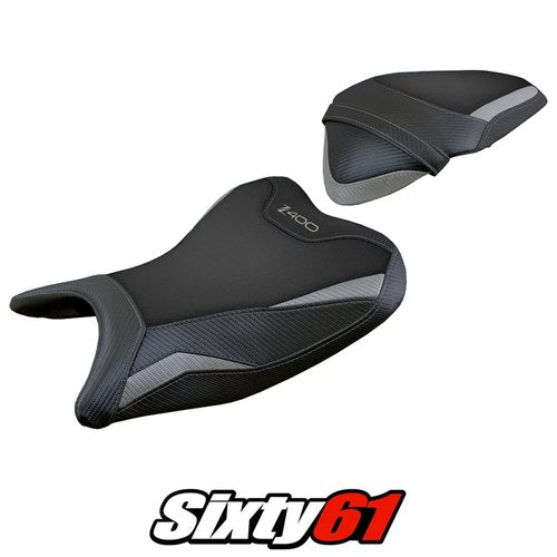 Kawasaki Z400 2018-2020 2021 2022 2023 Seat Cover Tappezzeria Comfort Grey Black