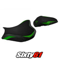 Kawasaki Z900 2017-2020 2021 2022 2023 2024 Seat Cover Tappezzeria Green Black
