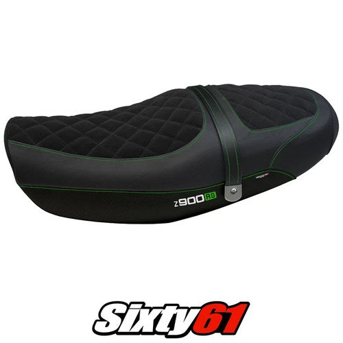 Kawasaki Z900RS 2018-2023 2024 2025 Seat Cover Tappezzeria Velvet Green Black