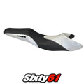 Suzuki Gsr 600 2006 2007 2008 2009 2010 2011 Seat Cover Tappezzeria White Black