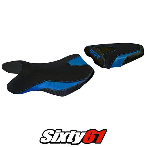 Suzuki Gsr 750 2010-2013 2014 2015 2016 2017 Seat Cover Tappezzeria Blue Black