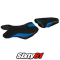 Suzuki Gsr 750 2010-2013 2014 2015 2016 2017 Seat Cover Tappezzeria Blue Black