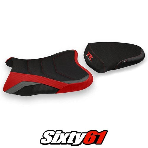 Suzuki Gsxr 1000 2007 2008 Seat Cover Tappezzeria Special Ultragrip Red Grey