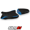 Suzuki Gsxr 1000 2007 2008 Seat Cover Tappezzeria Ultragrip Blue Black 07 08