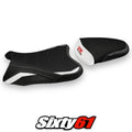 Suzuki Gsxr 1000 2007 2008 Seat Cover Tappezzeria Comfort White Black 07 08