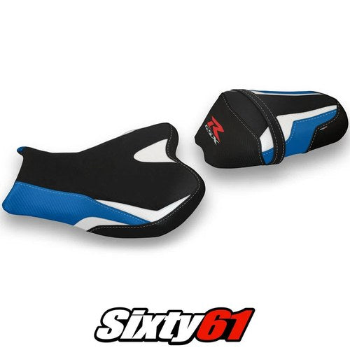 Suzuki Gsxr 1000 2009-2013 2014 2015 2016 Seat Cover Tappezzeria White Blue Blk